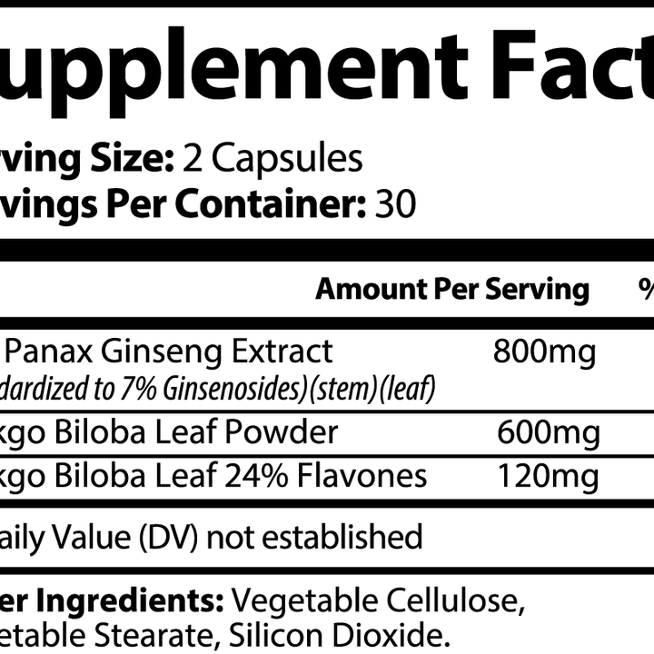 Ginkgo Biloba + Ginseng